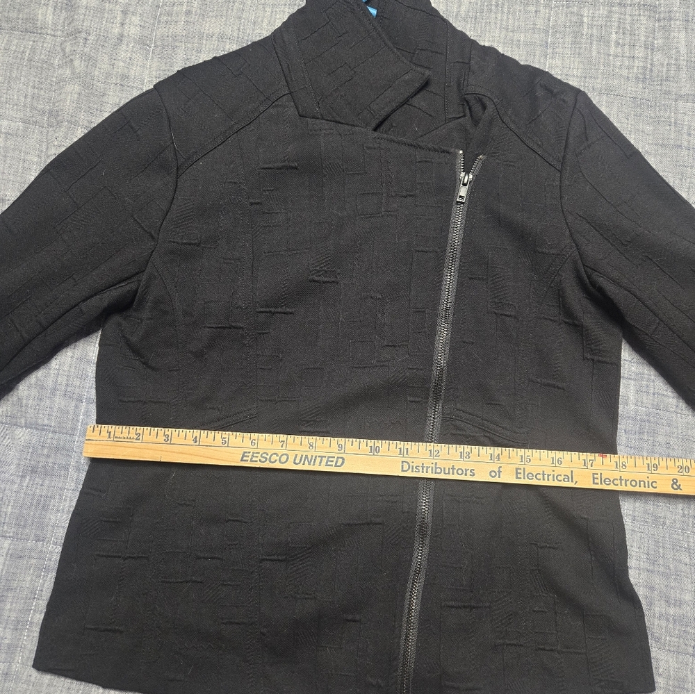 Liverpool Los Angeles Black Jacquard Moto Jacket – Size Medium